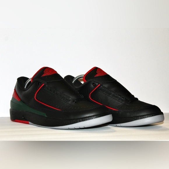 Jordan Air Jordan 2 Retro Low Black Fire Red Low-top basketball shoes DV9956-006 - Picture 8 of 10